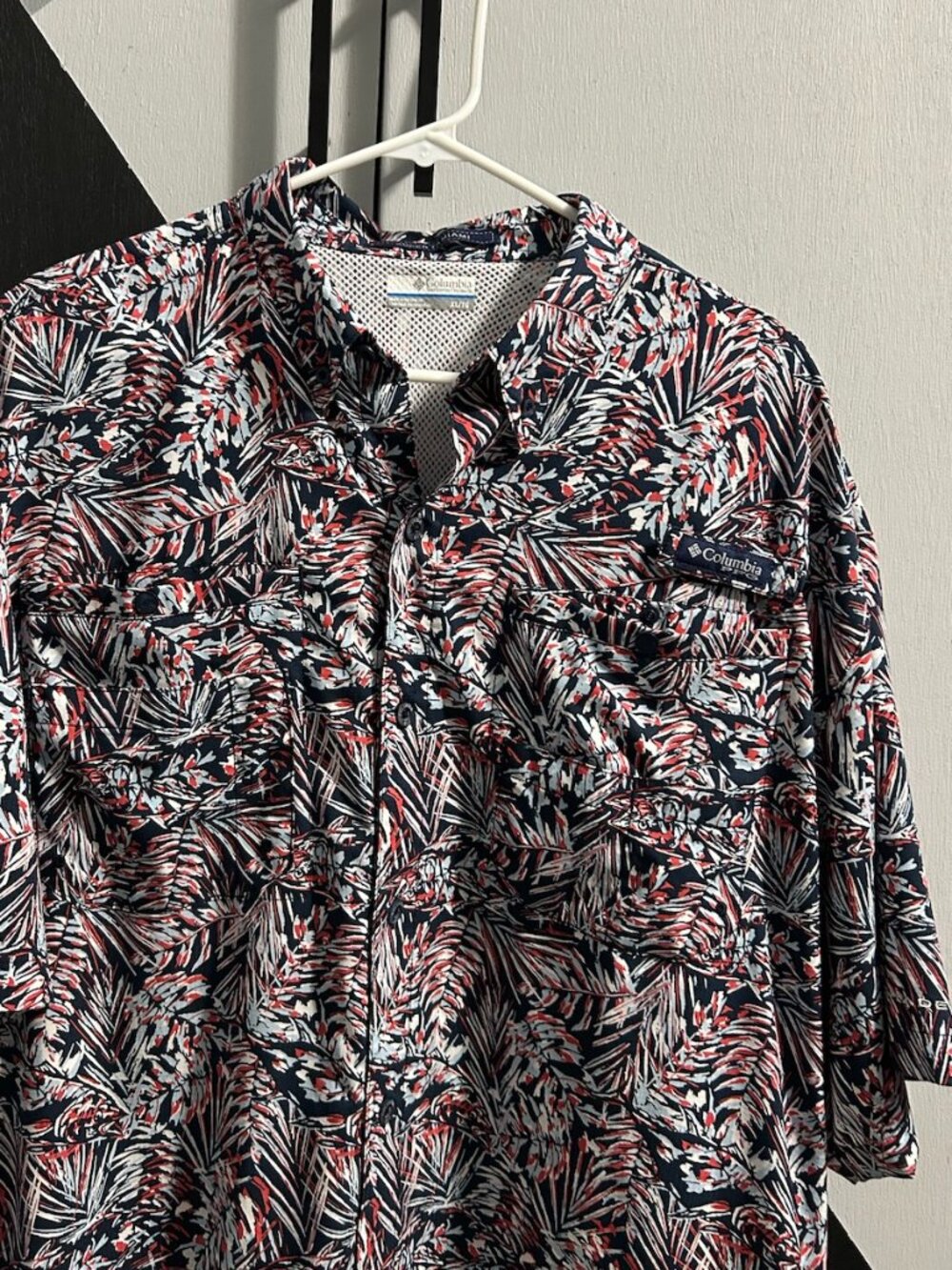Columbia PFG Super Tamiami Quick Dry Nocturnal Marlin Palms Vented Men's XL
